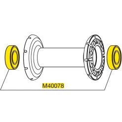 Mavic Hub Bearings For Front Wheels 6901 - 12x24x6mm - M40078