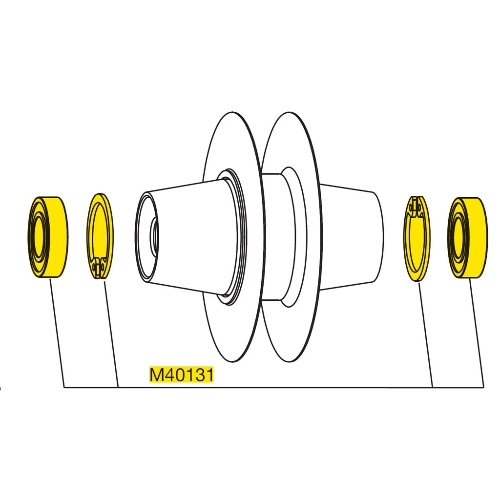 Mavic IO Track Front Wheel Hub Bearings - M40131 - Image 2