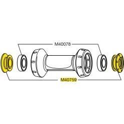Mavic Adjusting/Cover Caps Road Bike Front Hubs - M40759