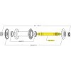 Mavic Front Wheel Axle For Cosmic Carbone CXR 80 - 30870001