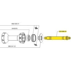 Mavic Front Wheel Axle R-SYS / Ksyrium SL/SLS 2013 - 32999801