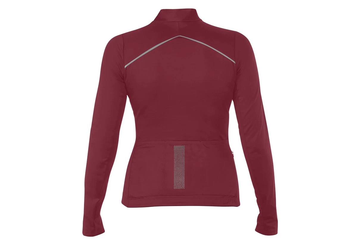 Mavic Sequence Thermo Women's Long Sleeve Jersey Bordeau - Image 4