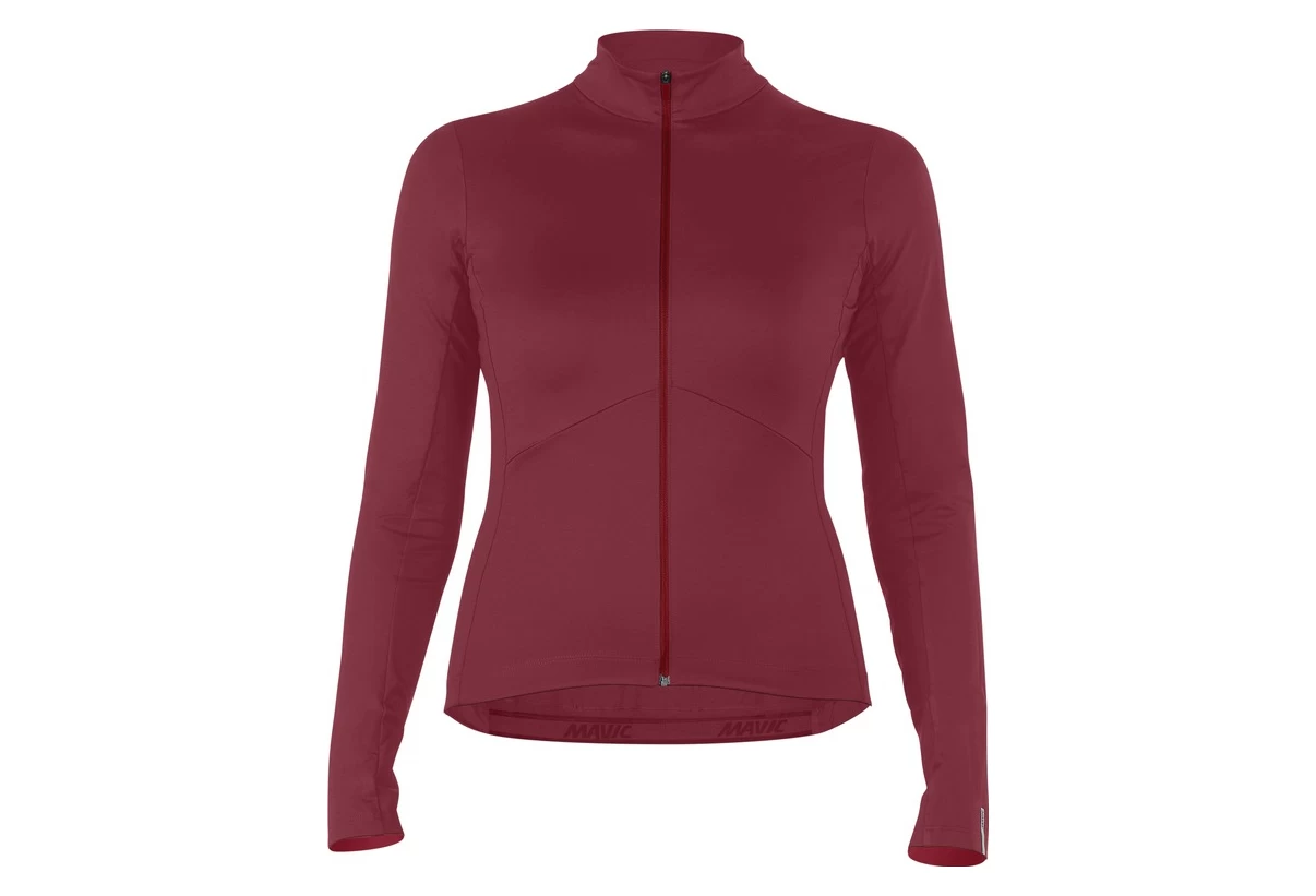 Mavic Sequence Thermo Women's Long Sleeve Jersey Bordeau