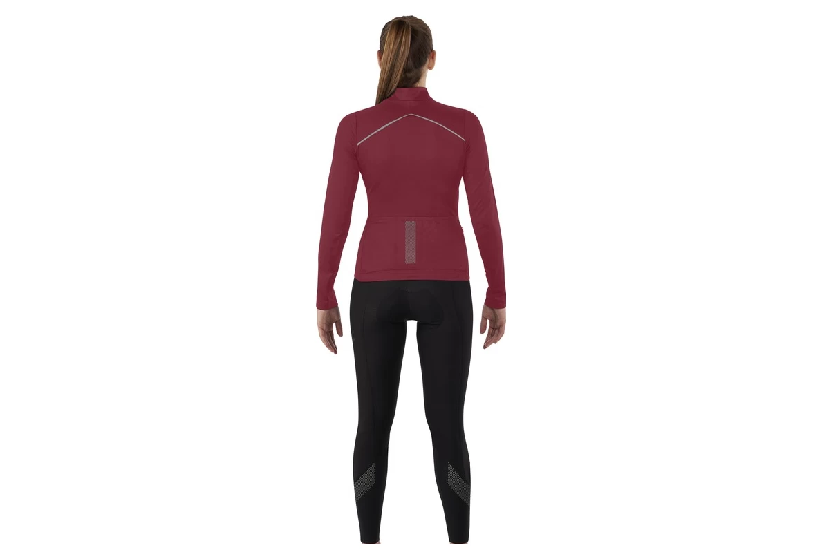 Mavic Sequence Thermo Women's Long Sleeve Jersey Bordeau - Image 5