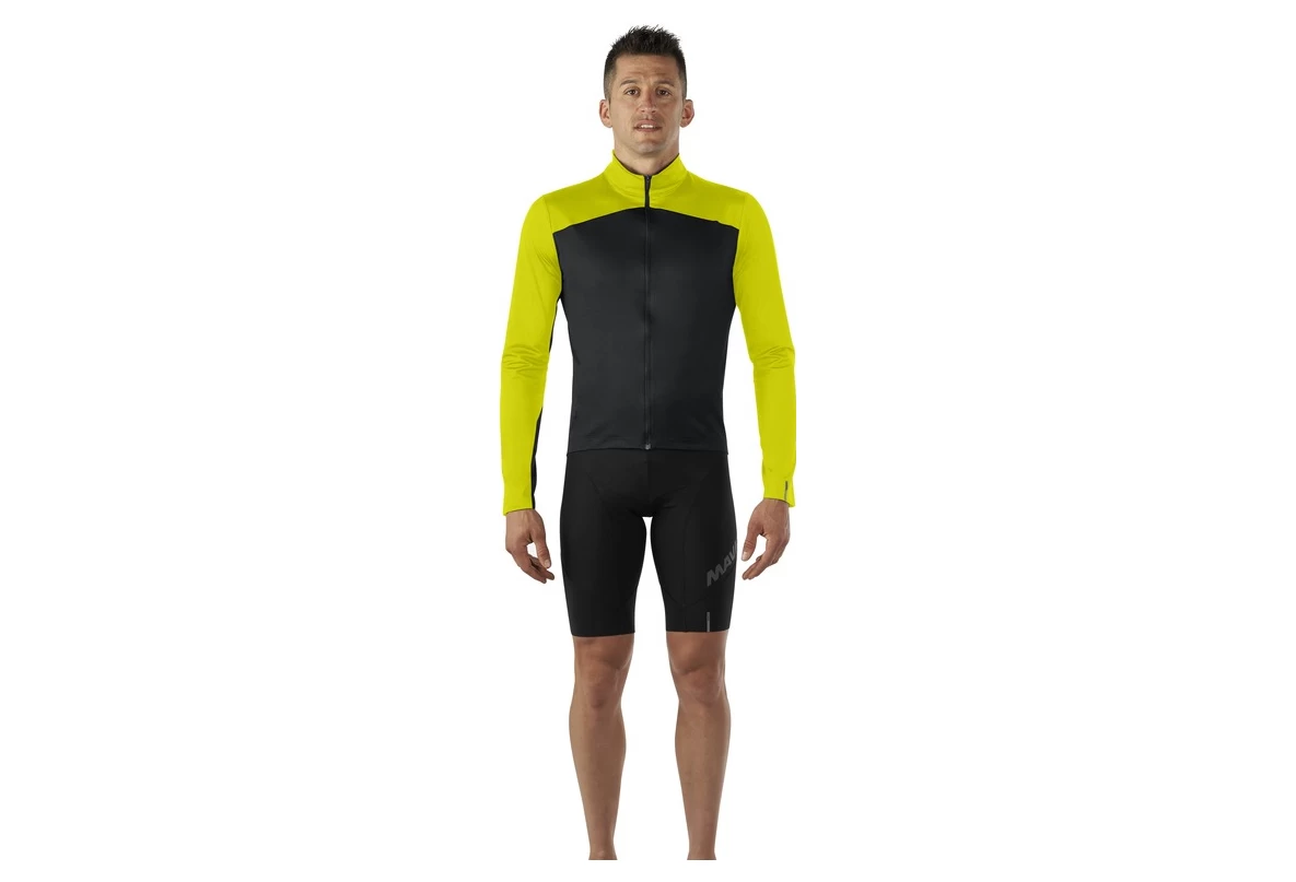 Mavic Cosmic Thermo Long Sleeve Jersey Black / Yellow