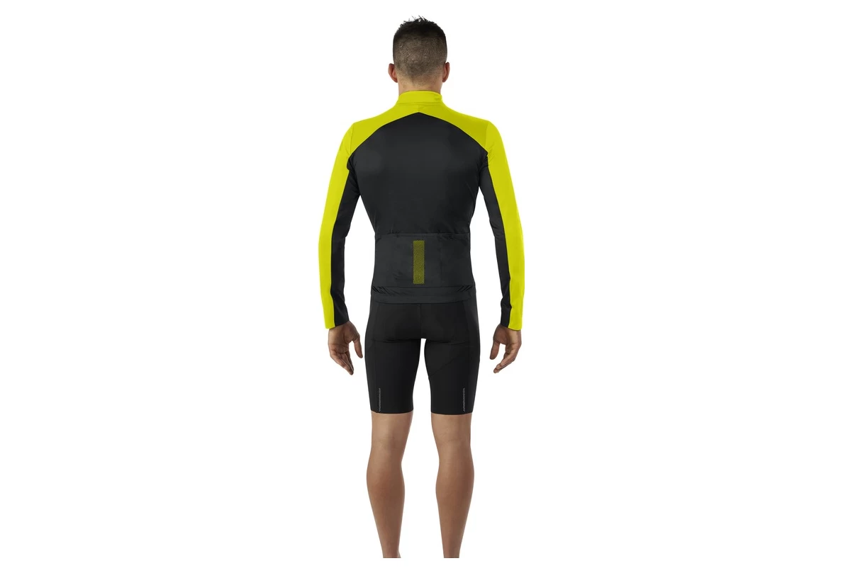Mavic Cosmic Thermo Long Sleeve Jersey Black / Yellow - Image 2