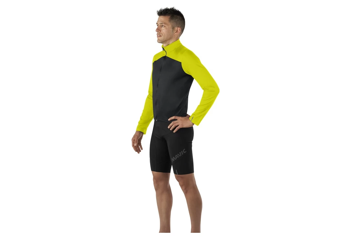 Mavic Cosmic Thermo Long Sleeve Jersey Black / Yellow - Image 3
