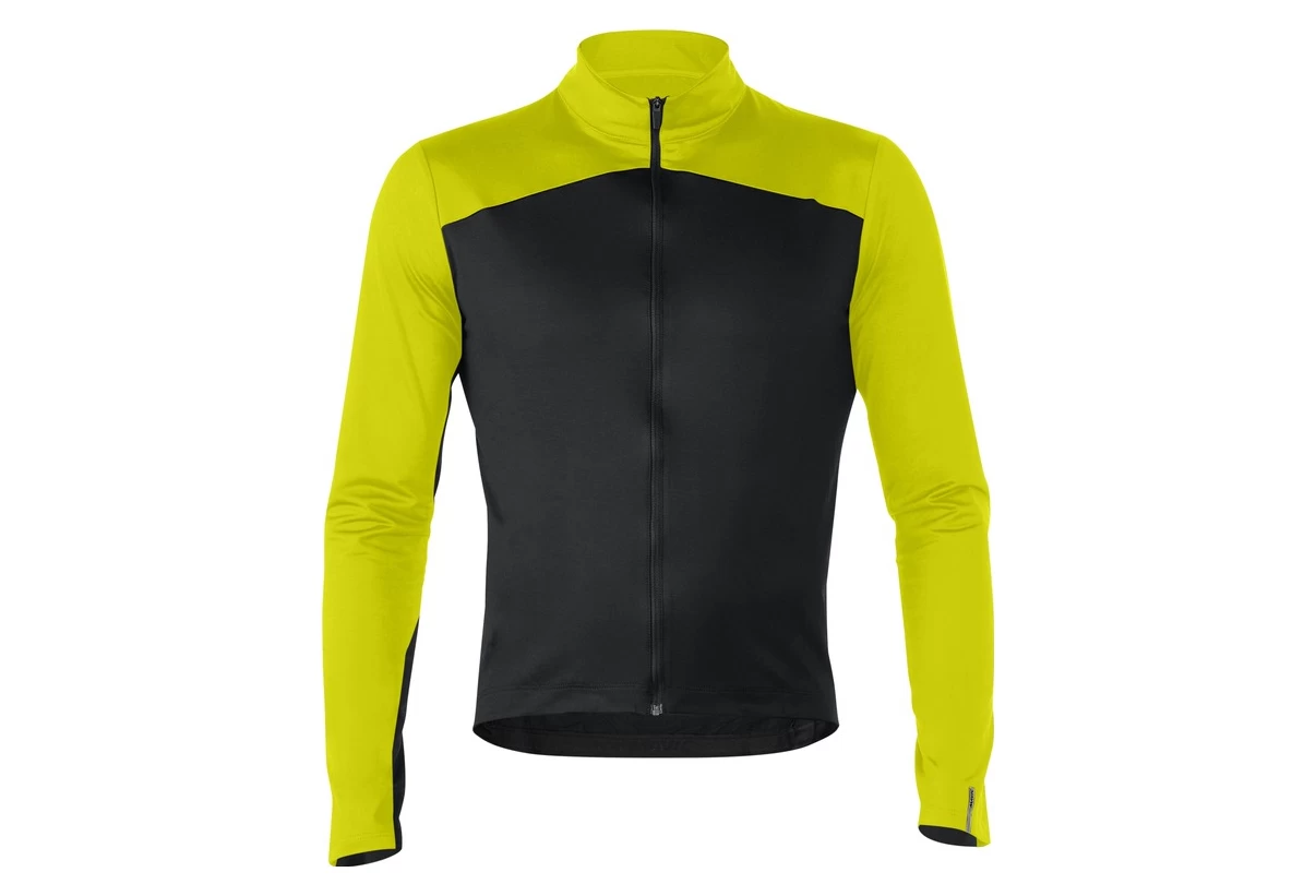 Mavic Cosmic Thermo Long Sleeve Jersey Black / Yellow - Image 4