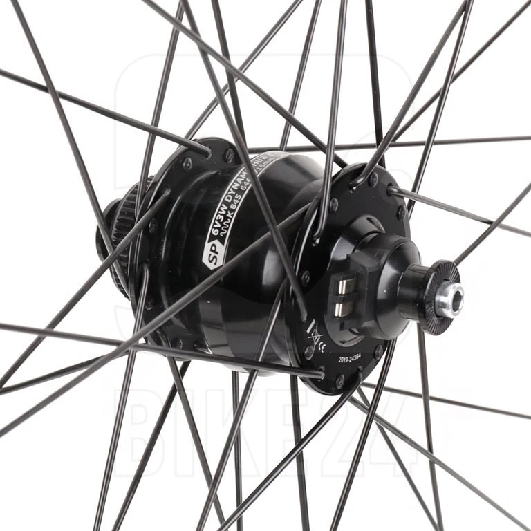 Shutter Precision | Mavic - PL-8 | XC 321 - 28 / 29 Inches Front Wheel With Hub Dynamo - Centerlock - QR - Black - Image 2