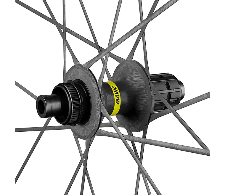 Mavic Cosmic Ultimate T Disc Carbon Rear Wheel - Tubular - Centerlock - 12x142mm/QR - Shimano HG - Image 2