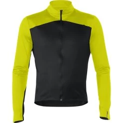 Mavic Cosmic Thermo Long Sleeve Jersey - Black/sulphur Spring
