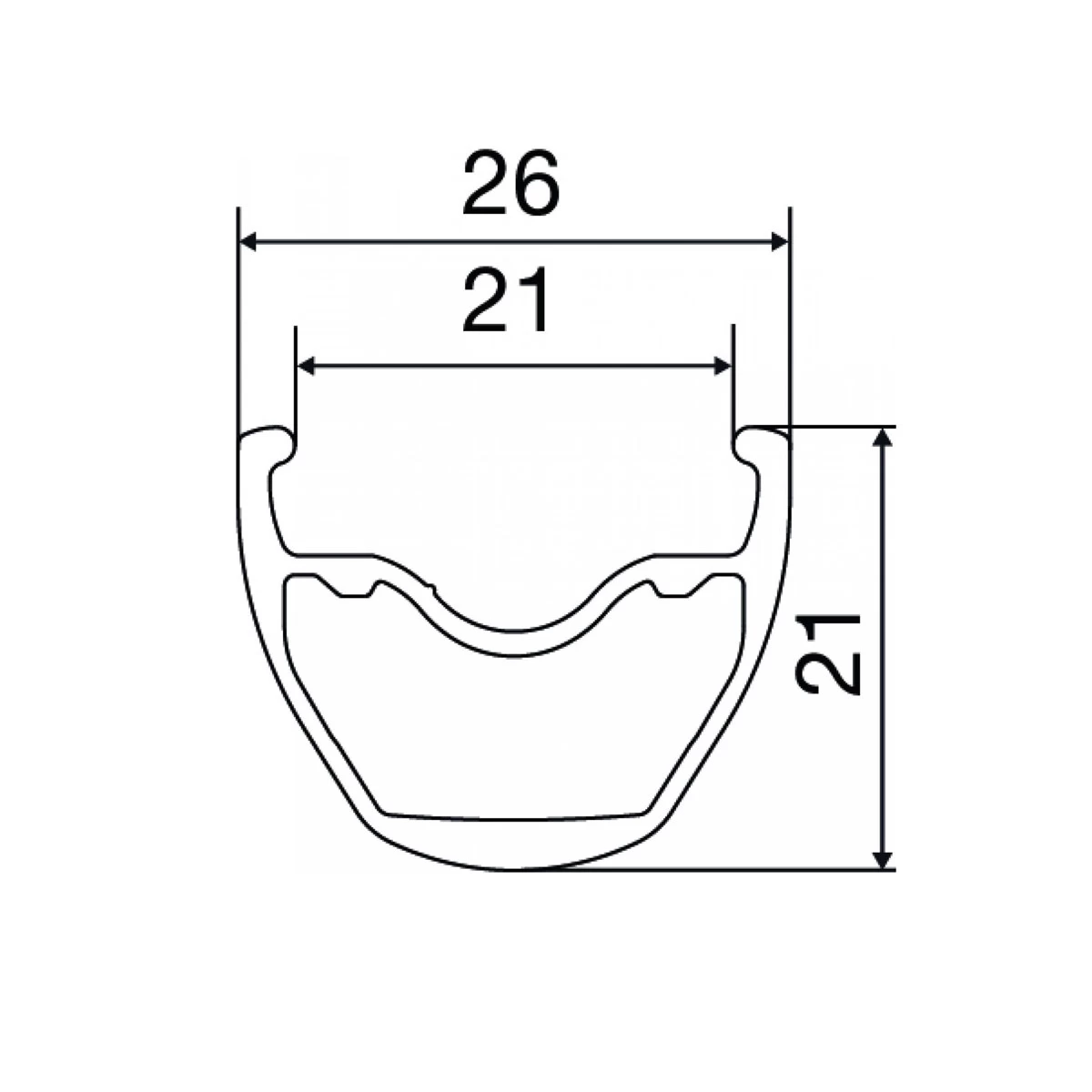 Mavic Crossride FTS-X 27.5 Rear Wheel - 27.5" | Aluminum | Clincher | 6-Bolt | QR 135 - Black - Image 3