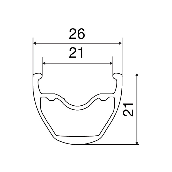 Mavic Crossride FTS-X 26 Rear Wheel - 26" | Aluminum | Clincher | 6-Bolt | QR 135 - HG - Black - Image 3