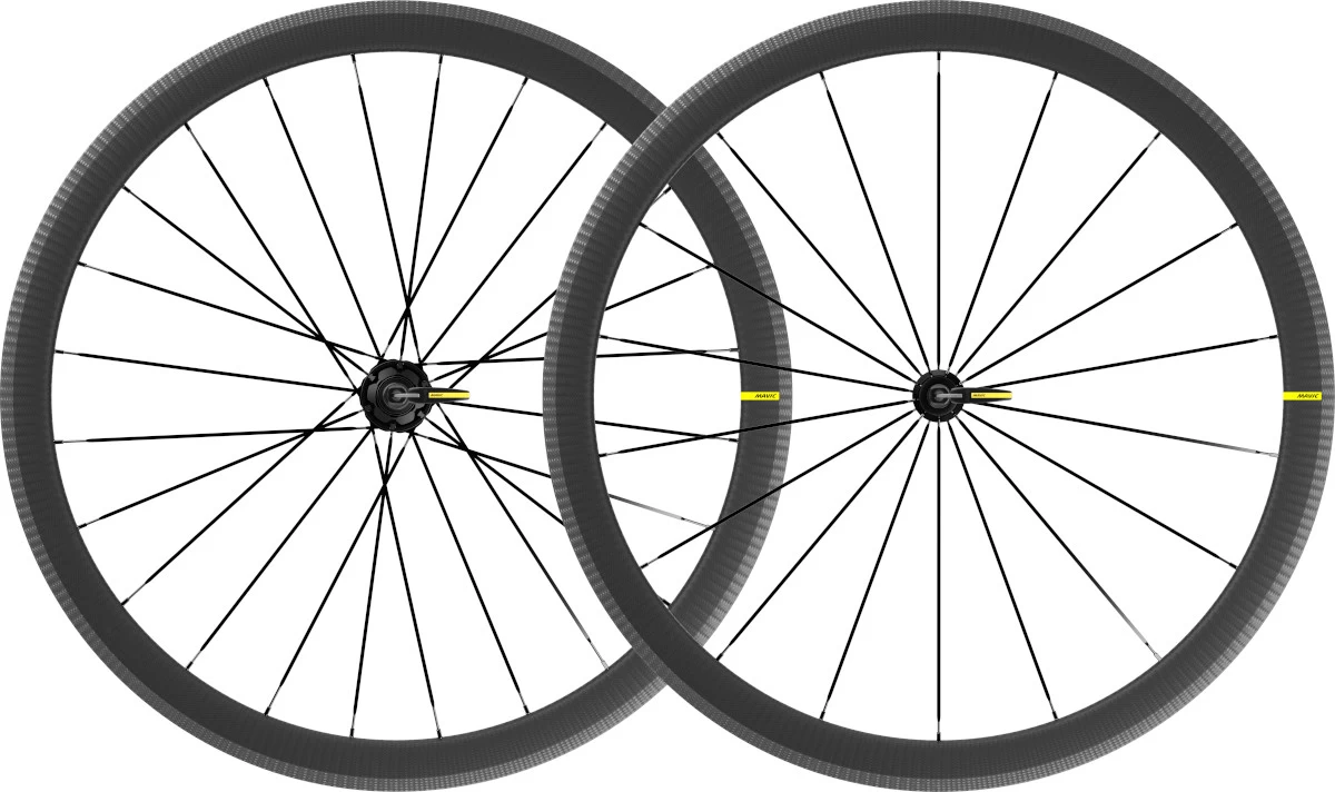Mavic Cosmic SL 40 Carbon UST Wheelset - QR - Shimano HG